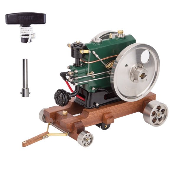 RETROL&OKMO 1/8 Scale 3.6CC Mini Vintage Single Cylinder Four-Stroke Gasoline Engine Model