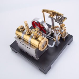 RETROL SE-01 Full Metal Stationary Beam Steam Engine Model and Horizontal Boiler Kit