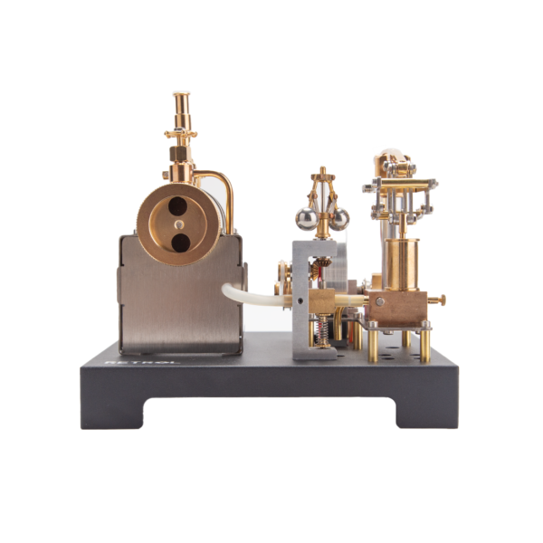 RETROL SE-01 Full Metal Stationary Beam Steam Engine Model and Horizontal Boiler Kit