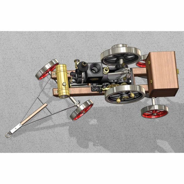 Metal 4-SWheel Steering Flatbed Transport Cart for RETROL HM-01 Hit and Miss Engine Model - Image 2