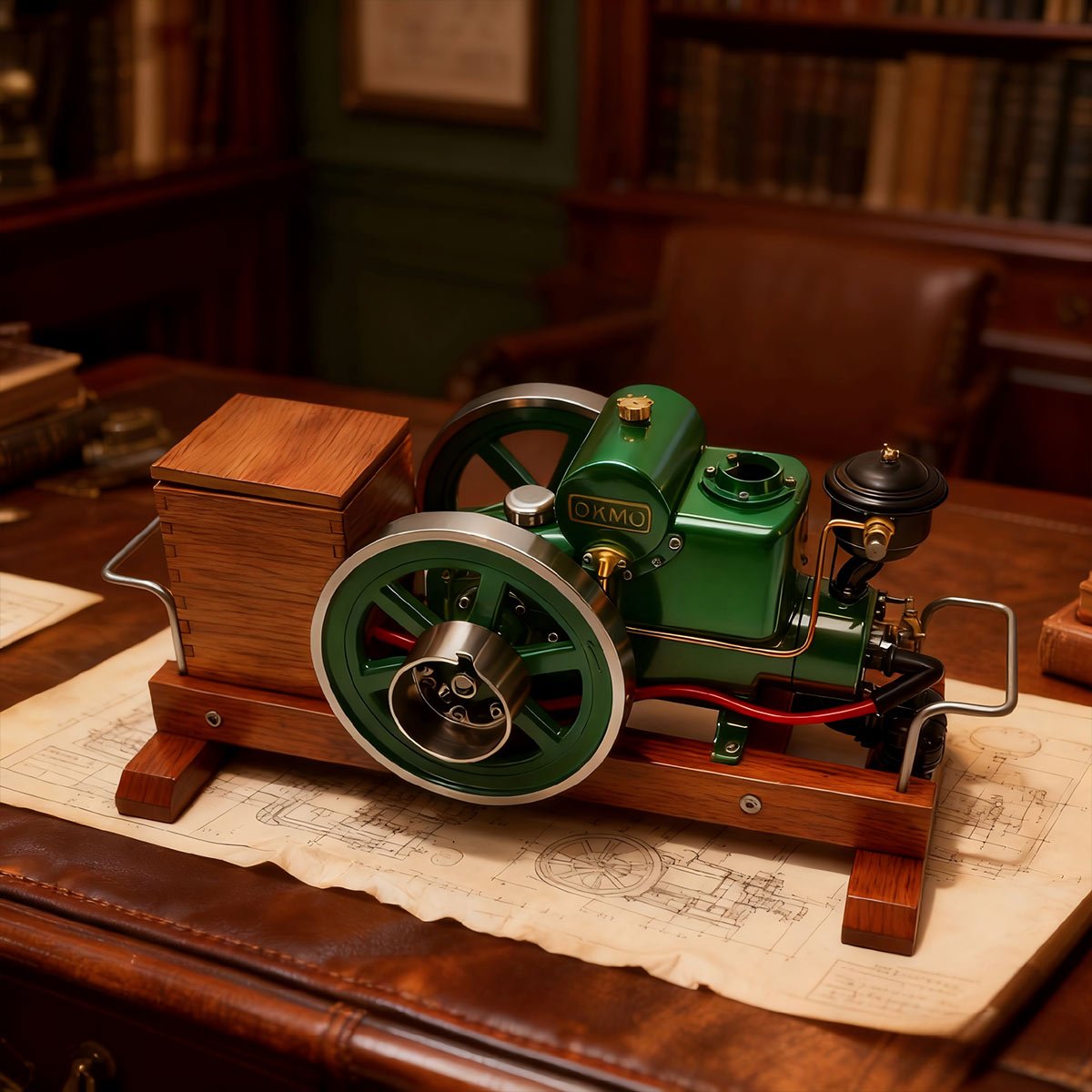 1110 Miniature 4-Stroke Water-Cooled Horizontal Gasoline Internal Combustion Engine Model - Image 14