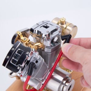 retrol ohv 4.2cc v twin four stroke gasoline engine mini retro motorcycle internal combustion engine model (rtr version) — r34 evo version