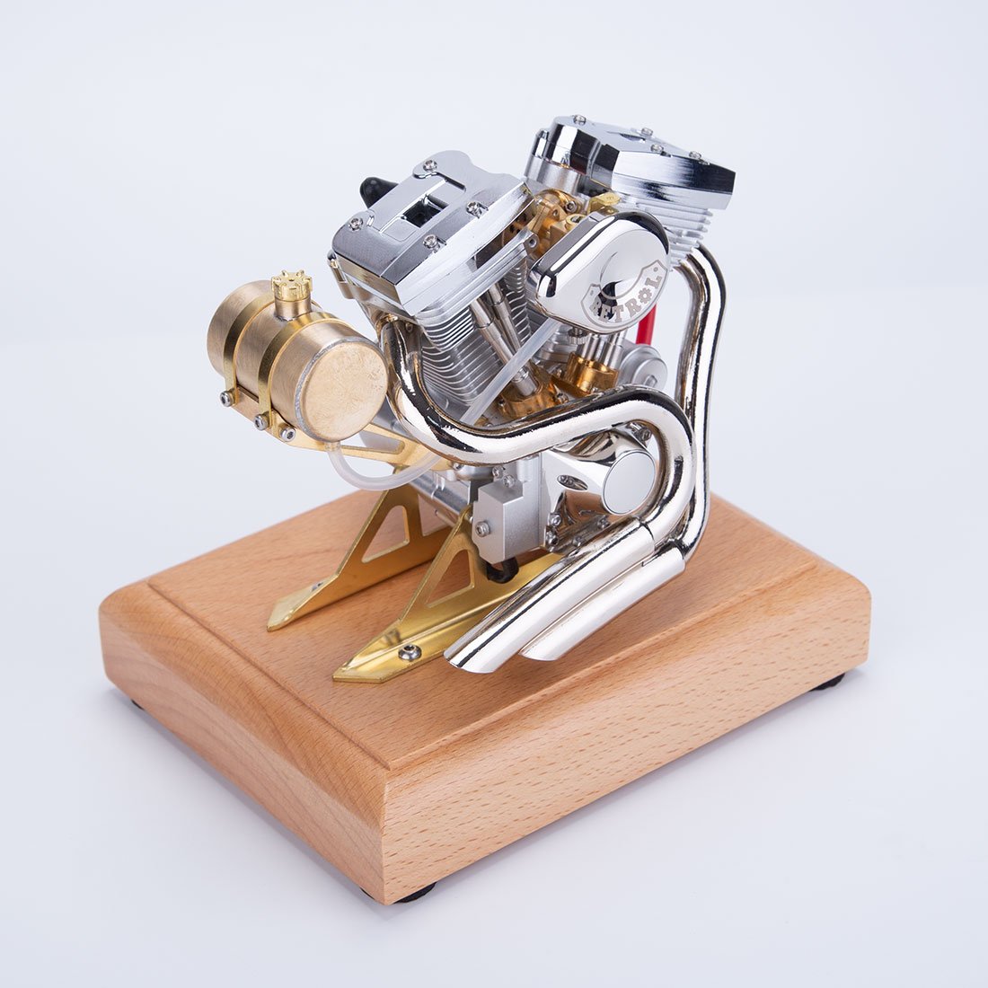 retrol ohv 4.2cc v twin four stroke gasoline engine mini retro motorcycle internal combustion engine model (rtr version) — r34 evo version retrol ohv 4.2cc v twin four stroke gasoline engine mini retro motorcycle internal combustion engine model (rtr version) — r34 evo version